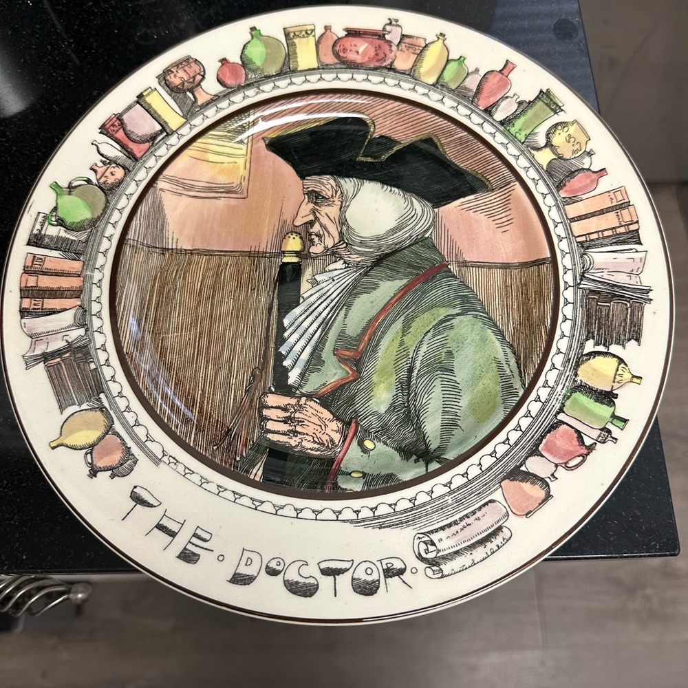 Royal Dalton, the doctor plate. Excellent condition.